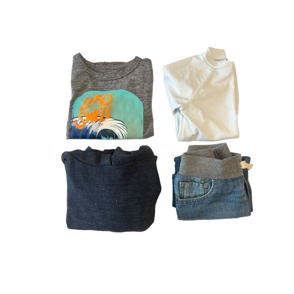 2 Years/T Bundle T-shirt, Swim shirt, Jeans , Hooded Long Sleeve Shirt